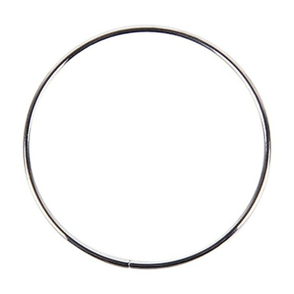 Metal Hoops Ring Set Black Wreath Hoop Rings for Wall Hanging, DIY Crafts, Macrame, Home Decor, and Wristband Jewelry Making