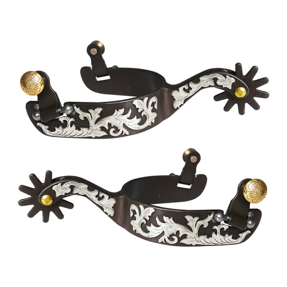 Metal Horse Boot Spur Decoration Western Boy Horse Spur Competition Equipments for Men and Women Enduring