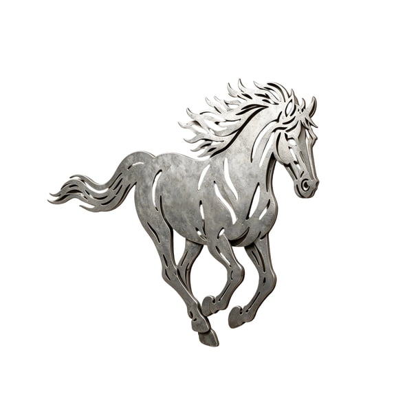Metal Horse Wall Art Rustic Western Farmhouse Decor Outdoor Garden Sculpture For Yard Living Room Bedroom Unique Gift