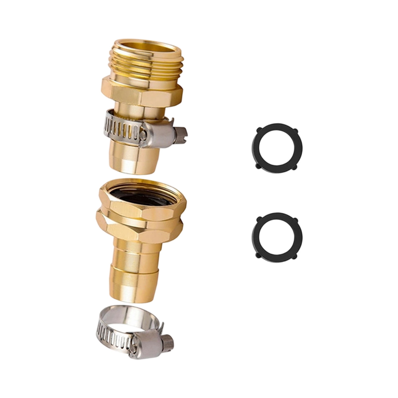 Mender Metal Hose Mender Connector Set for Garden Watering Repair, Threaded ...