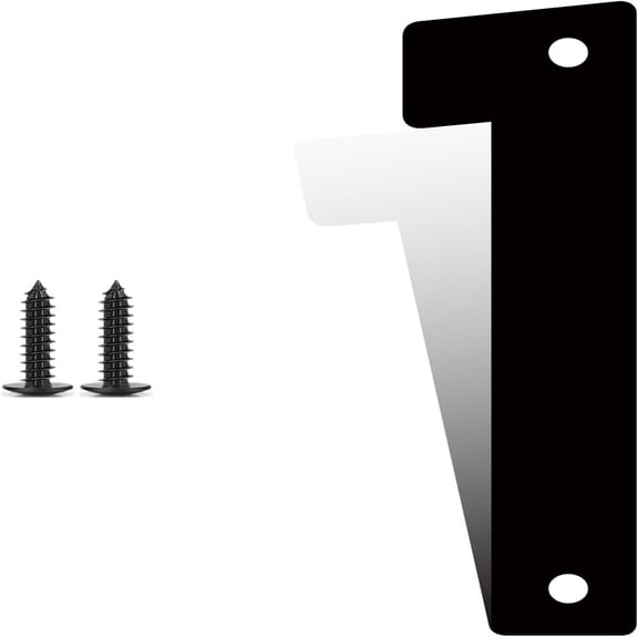 Metal House Numbers, Metal Address Numbers and Letters, 4 Inch Black Door Mailbox Number, House Address Letter and Number for Office Home Farm Outside (1)