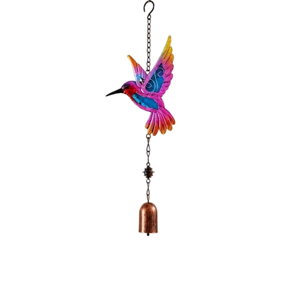 Metal Humming Bird Wind Chime Pendant - Soothing Melodies for Outdoor Serenity, Perfect Garden Decor and Unique Gift Idea for Homeowners