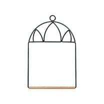 Metal Hummingbird Swing with Wooden Perch - Outdoor Bird Swing Stand for Small Birds, Garden Decor & Cage Accessory