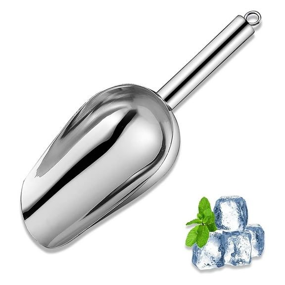 Ice Scoop For Freezer,6 Oz Ice Scoop For Ice Machine Metal Ice Scoop Suitable For Home, Kitchen, Bar, Party, Wedding, Pet Dog Food Ice Scoopers For Ice Bucket