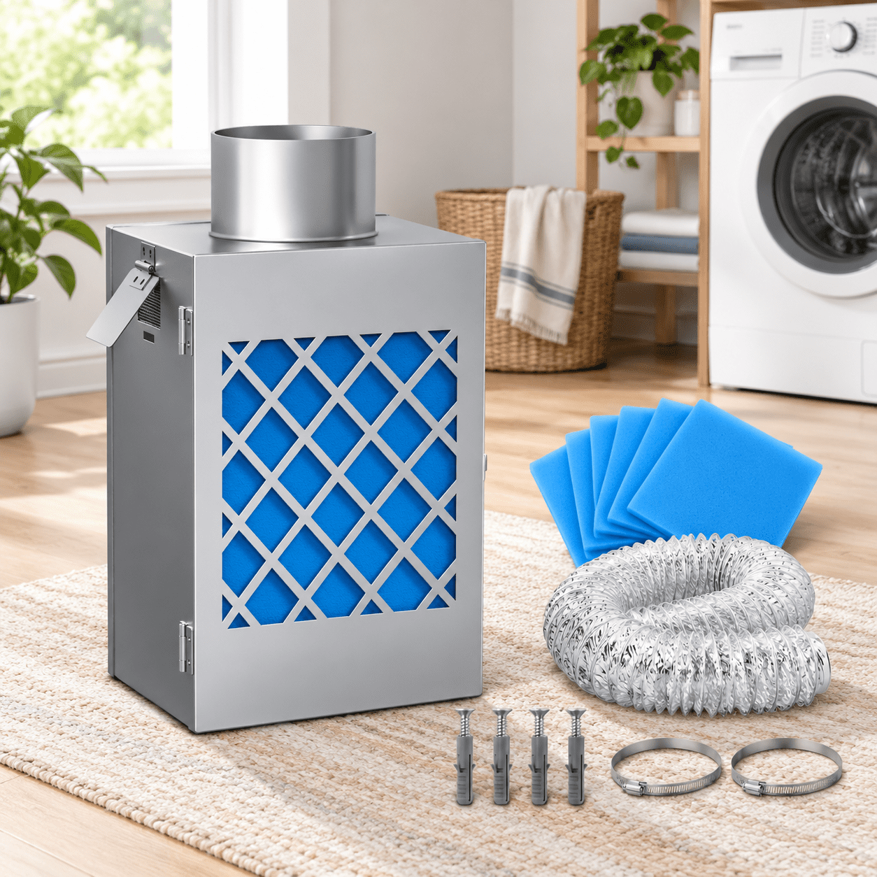 Toy Box Kit Metal Indoor Dryer Vent Kit Box Safety Flap - Walmart.com