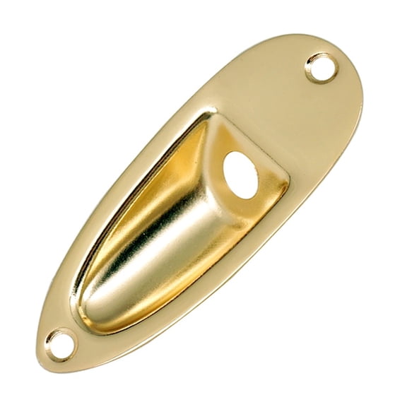 Metal Input Jack Socket Plate with Screws for Strat Style Electric Guitar