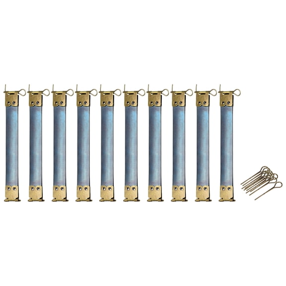 Metal Internal Flex Frames, 10Pack 120mm/4.72" Hinges Spring Clip Hook for DIY (Bronze)