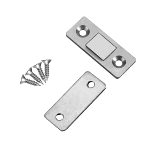 Metal Invisible Cabinet Door Catch Strong Magnetic for Latch Door Stop Keep Cupboard Wardrobe Closed Easy to Install