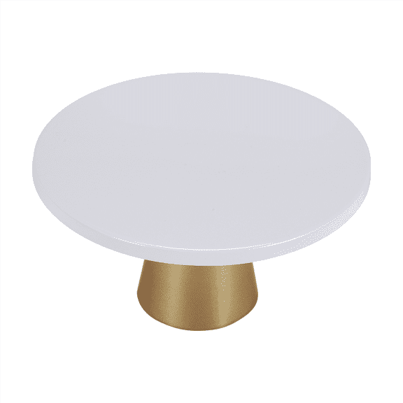 Metal Iron Cake Stand Round Pedestal Dessert Holder Cupcake Display Rack Bakeware for Birthday Wedding Party 20.5X12CM