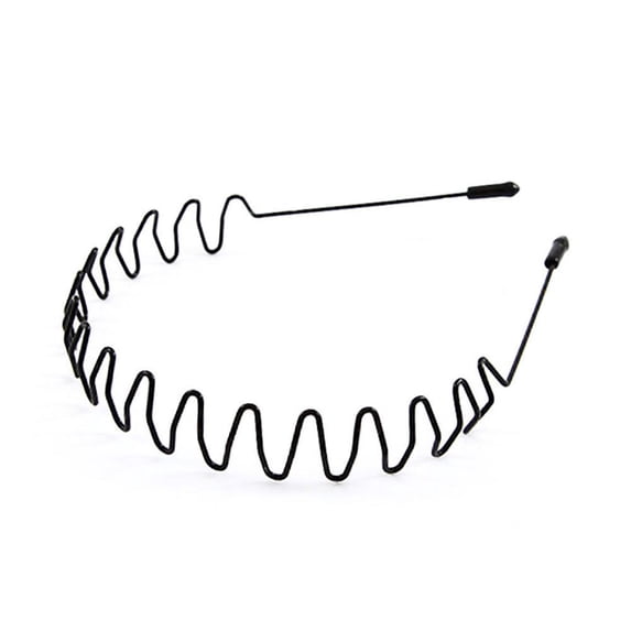 Metal Iron Headband Mens Women Unisex Black Hair Width Accessories Head Sport O3T3 Hair Hoop Fashion Band 5mm Hairband