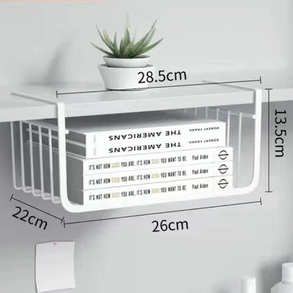 Metal Iron Kitchen Organizer Shelf Desk Cabinet Storage Rack Under ...