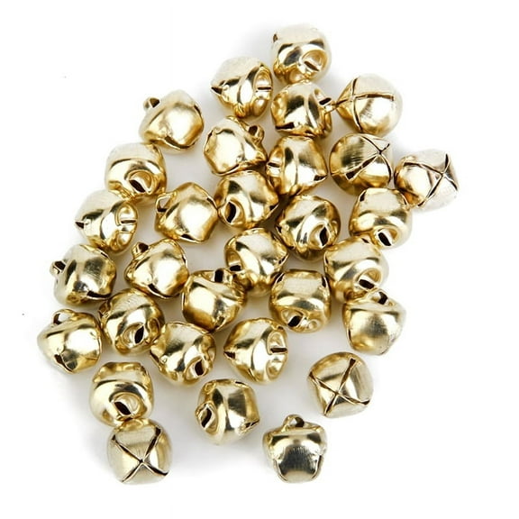 Metal Jingle Bells for Jewellery Making Craft 10mm Pack of . 100pcs Golden xwm25