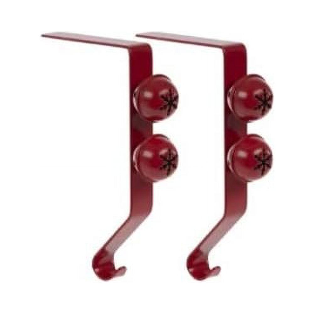 Metal Jingle Stocking Holders Christmas Decoration 2 Ct