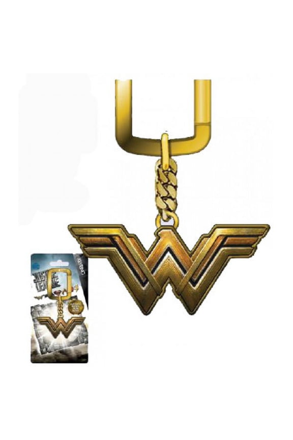 Metal Key Chain - DC Comics - Wonder Woman Logo (Gold) Pewter New 45831