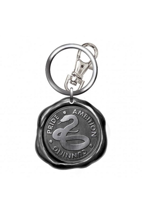 Metal Key Chain - Harry Potter - Slytherin Seal Stamp Pewter New 48529