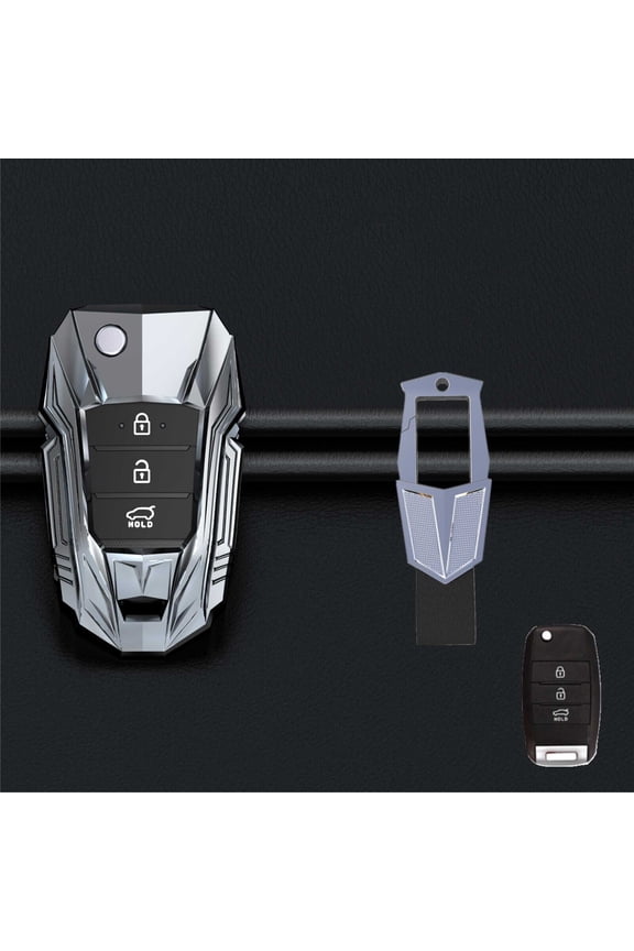 Metal Key Fob Fit for Kia Rio Optima Soul Sportage Sorento Carens With keyChain