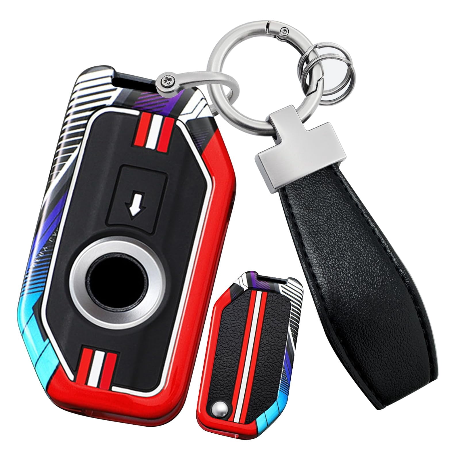 Metal Key Fob Protector Fit for BMW Motorcycle Sporty Key Case for ...