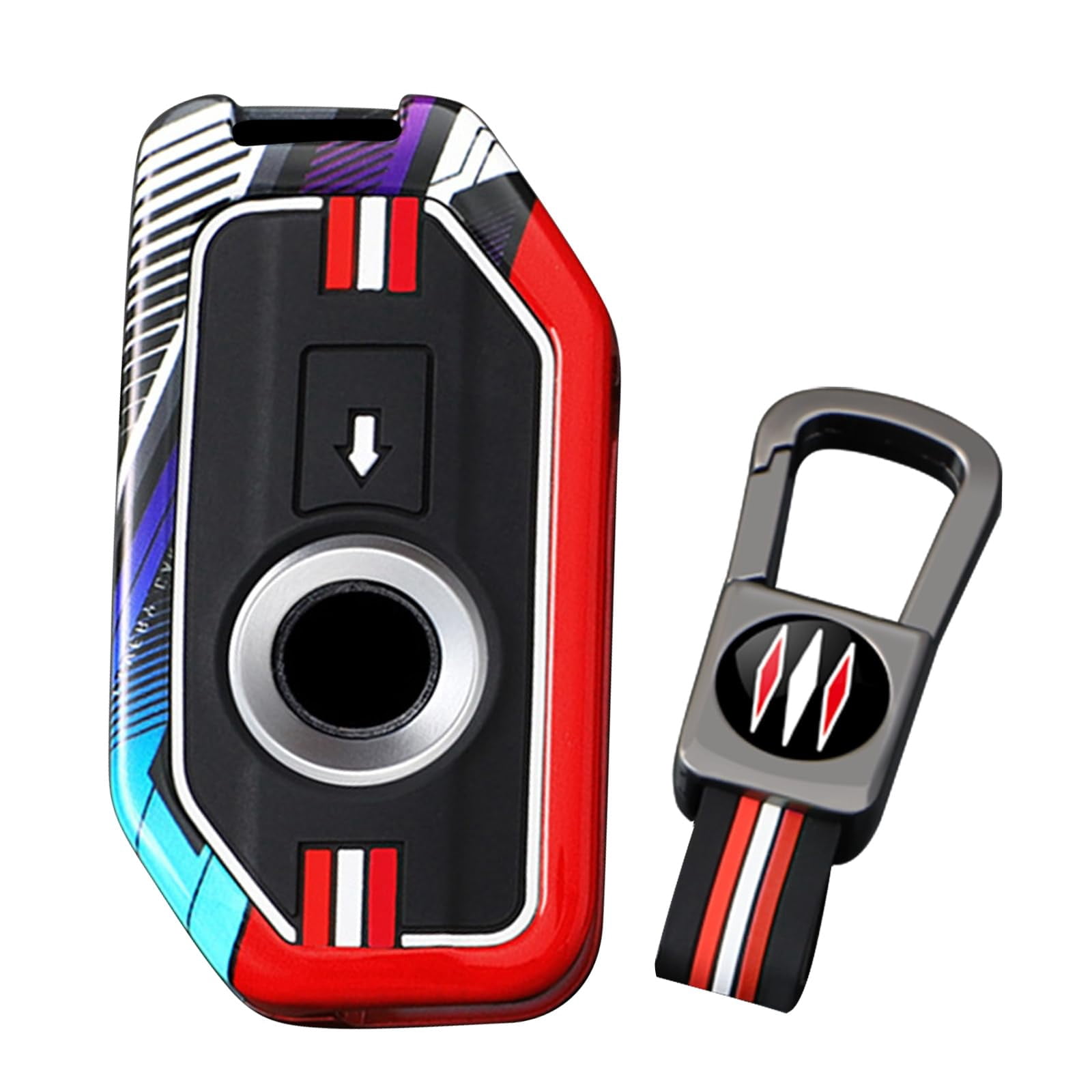 Metal Key Fob Protector Fit for BMW Motorcycle Sporty Key Case for ...