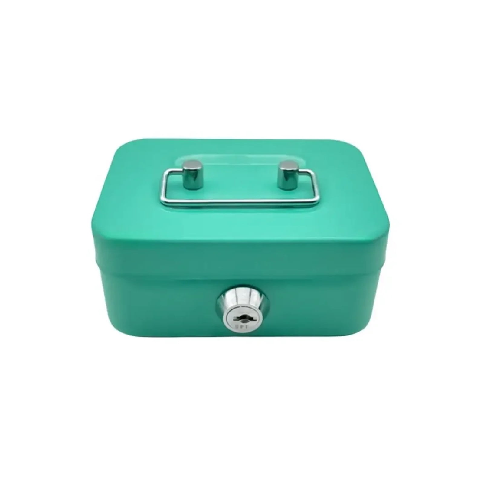 Metal Key Lock Cash Box with Handle Small Money Organizer Storage Box with Lockable Cover for Easy ,Multiple Options Available
