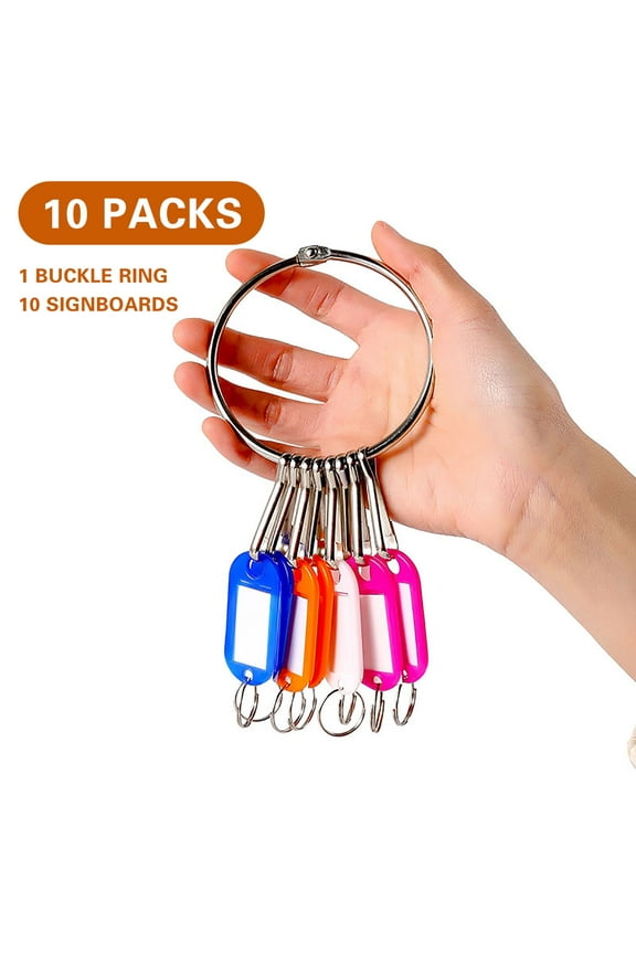 Metal Key Ring Organizer with Keychain Tray - Durable, Portable, and Stylish Key Storage Solution with Detachable Features for Easy Use(A)