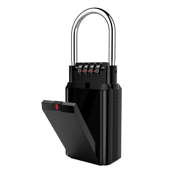Key Safe Box Outdoor,ombination Lock Box Key Storage Lock Box 4-Digit Combination Lock Waterproof Indoor/Outdoor ,Security and Anti-Theft
