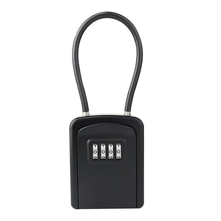 Metal Key Safe Lock Box Outdoor Wall Mountable Password Protected Storage for Keys Jewelry Small Items
