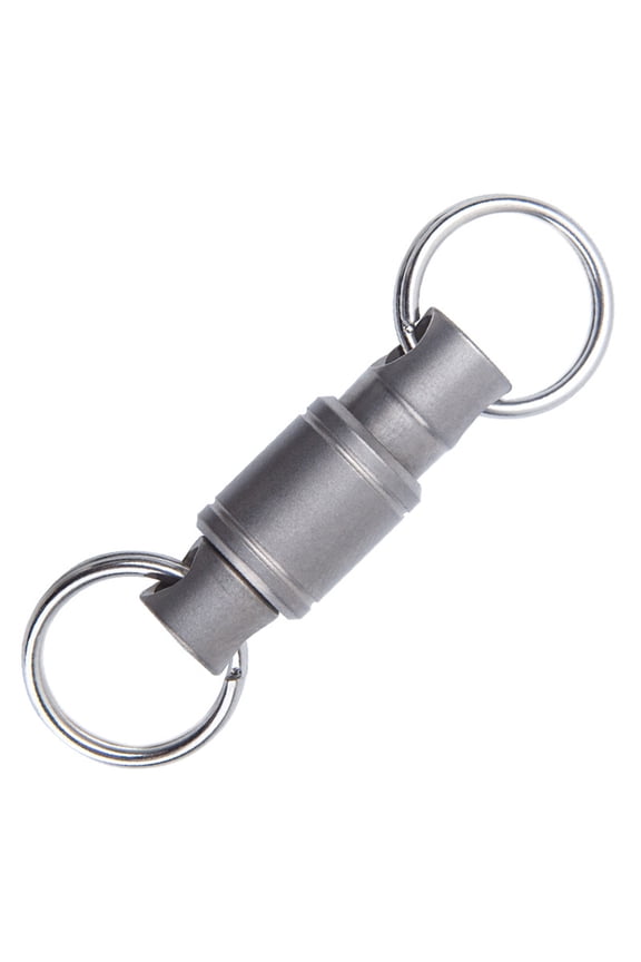 Metal Keychain Double Side Carabiner Clip Smooth Surfaces Pull Apart Detachable Keychain For Key Management