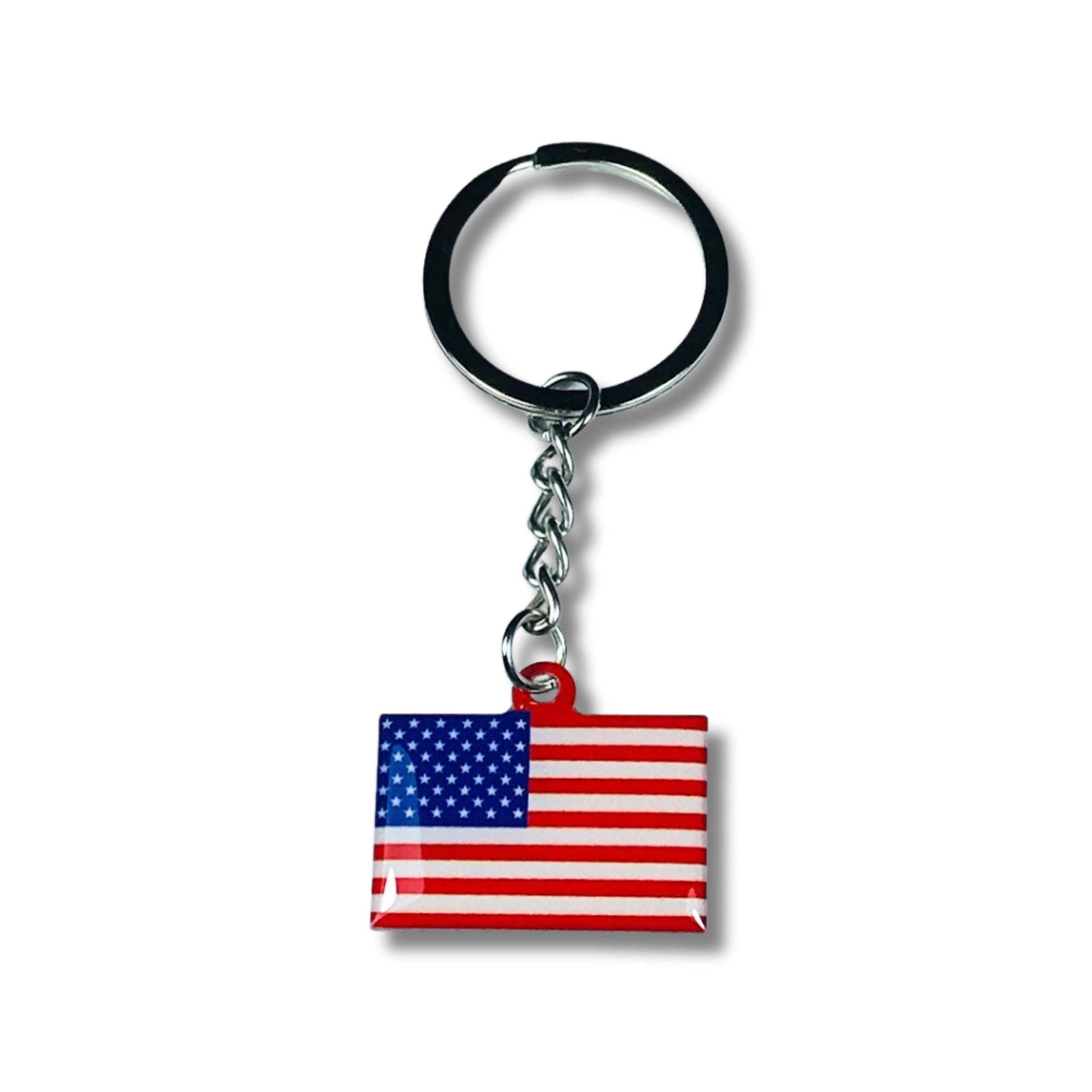 Metal Keychain - Flag United States - USA | Everyday Carry Accessory ...