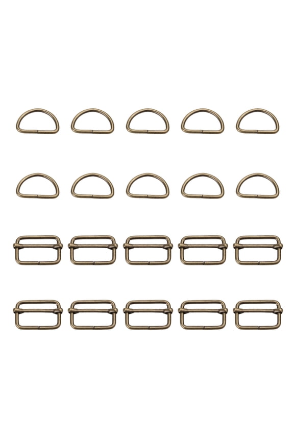 Metal Keychain Hooks D Rings and Slide Buckles for Handbag Purse Hardware Craft Key Lanyard Purse Bag Straps