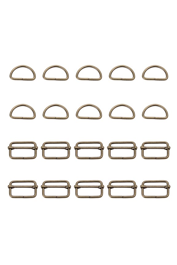 Metal Keychain Hooks D Rings and Slide Buckles for Handbag Purse Hardware Craft Key Lanyard Purse Bag Straps