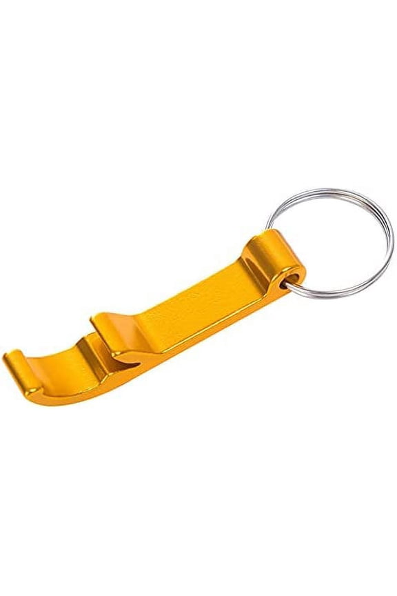 Metal Keychain Key Chain Beer Bottle Opener Aluminum Pocket Claw Bar Soda Beverage Beer Bottle Opener Keychain Ring for Men Women Kitchen Wedding Party Activity Gold Ring Keychain