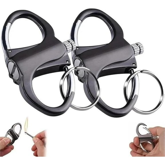 Metal Keychain Lighter, 2025 New Upgrade Lighter Key Chain, Waterproof Lighters Hidden in Key Chain for Outdoor Car and Home