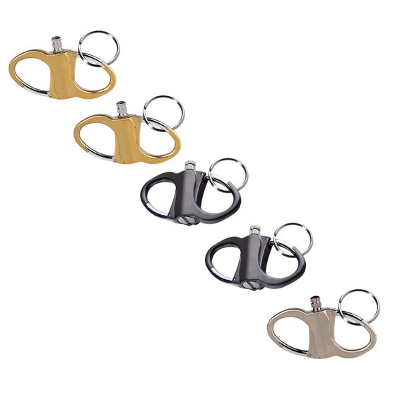 Metal Keychain Lighter, Lighter Hidden In Key Chain, Reusable Mini Waterproof Lighters for Outdoor Car and Home, Camping, Hiking 1/2/3/4/5PCS