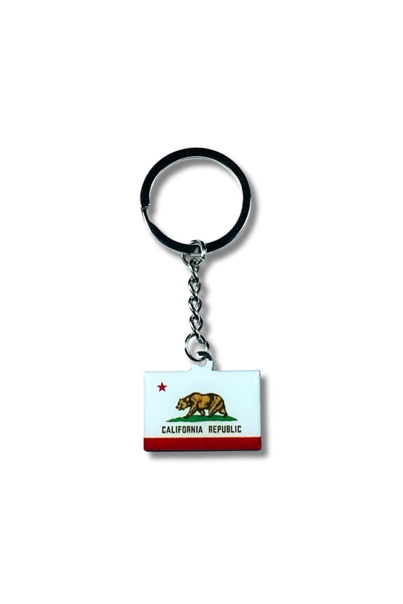 Metal Keychain - State Flag California - USA | Everyday Carry Accessory, Travel Souvenir Gift, Collectible Keepsake