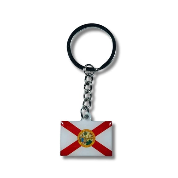 Metal Keychain - State Flag Florida - USA | Everyday Carry Accessory, Travel Souvenir Gift, Collectible Keepsake