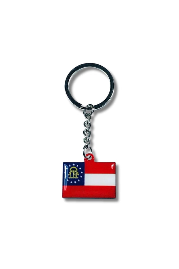Metal Keychain - State Flag Georgia - USA | Everyday Carry Accessory, Travel Souvenir Gift, Collectible Keepsake