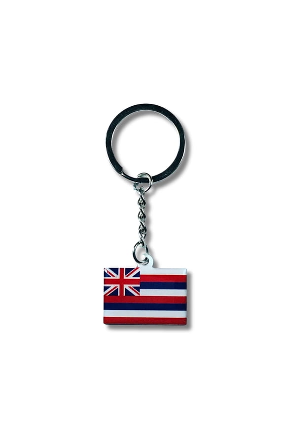 Metal Keychain - State Flag Hawaii - USA | Everyday Carry Accessory, Travel Souvenir Gift, Collectible Keepsake