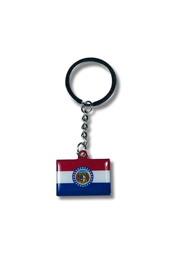 Metal Keychain - State Flag Missouri - USA | Everyday Carry Accessory, Travel Souvenir Gift, Collectible Keepsake