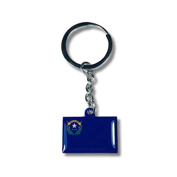 Metal Keychain - State Flag Nevada - USA | Everyday Carry Accessory, Travel Souvenir Gift, Collectible Keepsake