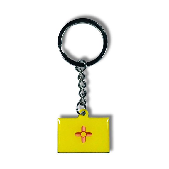 Metal Keychain - State Flag New Mexico - USA | Everyday Carry Accessory, Travel Souvenir Gift, Collectible Keepsake