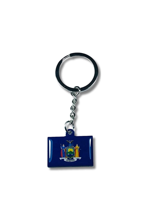 Metal Keychain - State Flag New York - USA | Everyday Carry Accessory, Travel Souvenir Gift, Collectible Keepsake