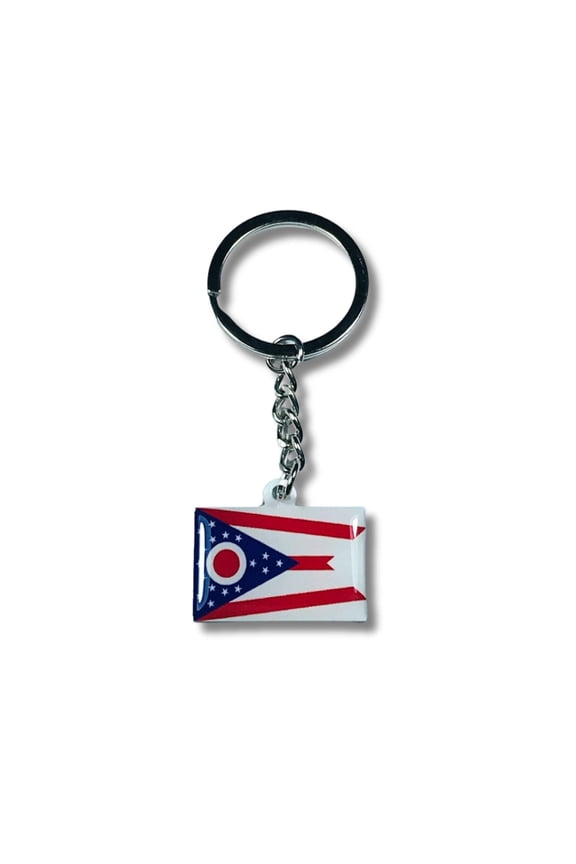 Metal Keychain - State Flag Ohio - USA | Everyday Carry Accessory, Travel Souvenir Gift, Collectible Keepsake