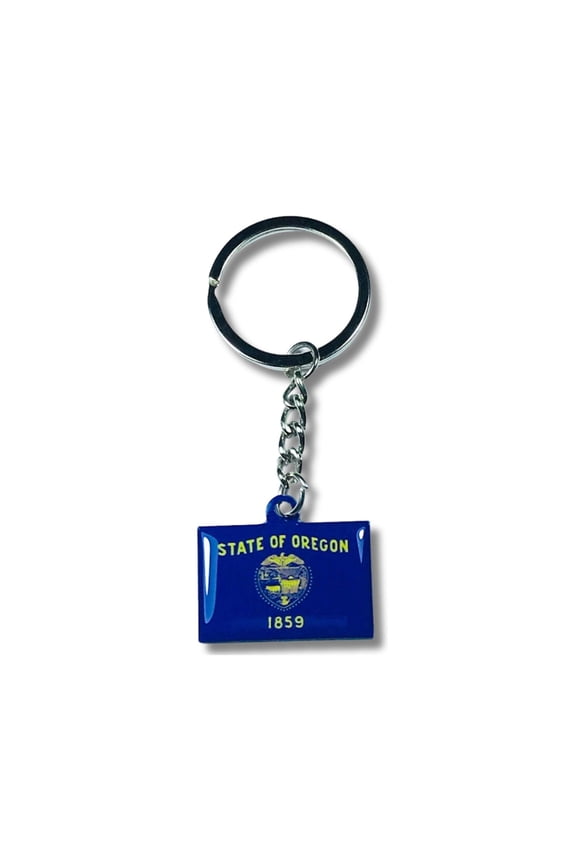 Metal Keychain - State Flag Oregon - USA | Everyday Carry Accessory, Travel Souvenir Gift, Collectible Keepsake