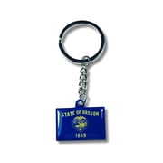 Metal Keychain - State Flag Oregon - USA | Everyday Carry Accessory, Travel Souvenir Gift, Collectible Keepsake