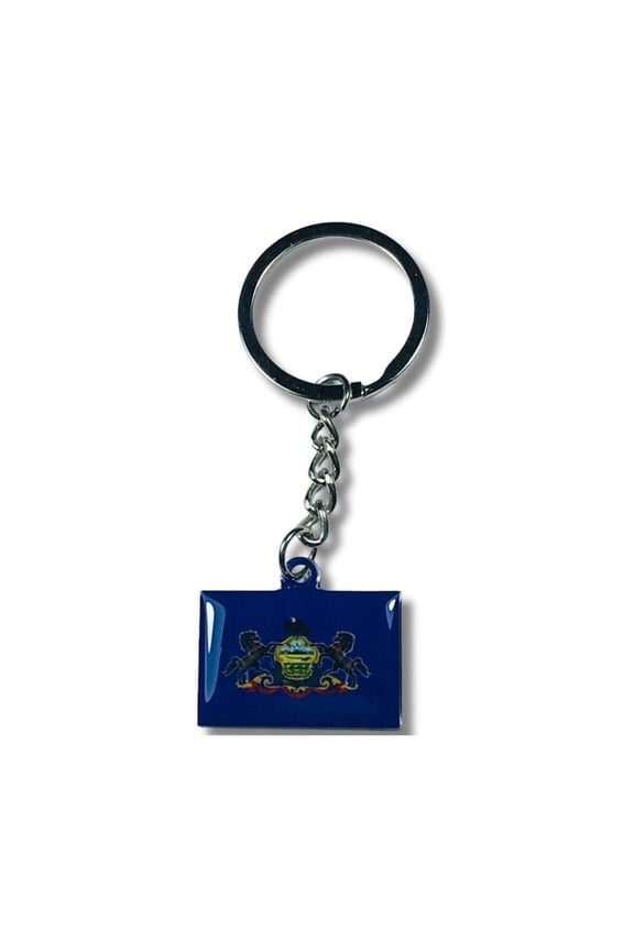Metal Keychain - State Flag Pennsylvania - USA | Everyday Carry Accessory, Travel Souvenir Gift, Collectible Keepsake