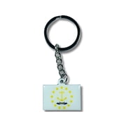 Metal Keychain - State Flag Rhode Island - USA | Everyday Carry Accessory, Travel Souvenir Gift, Collectible Keepsake