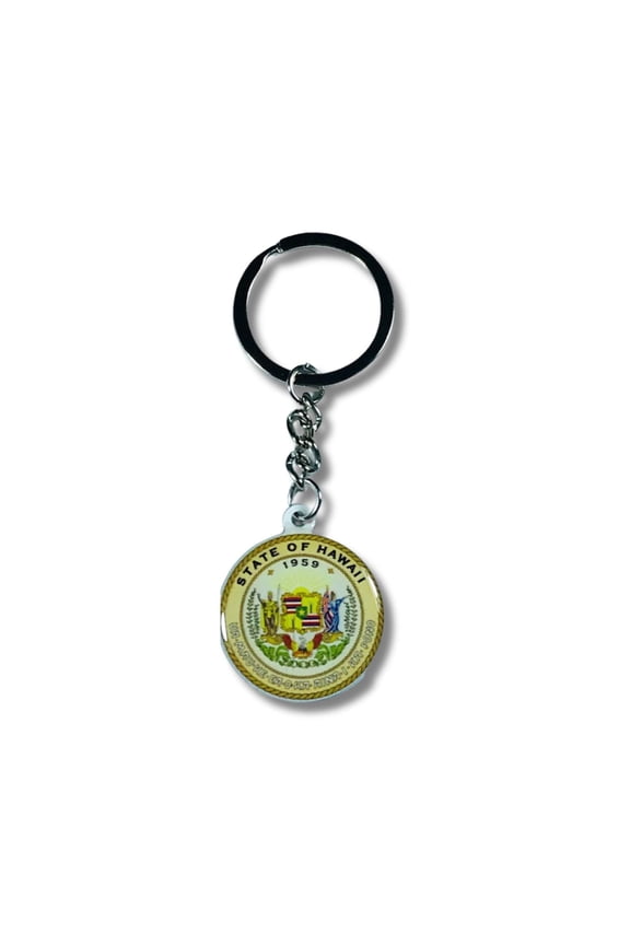 Metal Keychain - State Seal Hawaii - USA | Everyday Carry Accessory, Travel Souvenir Gift, Collectible Keepsake