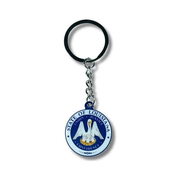 Metal Keychain - State Seal Louisiana - USA | Everyday Carry Accessory, Travel Souvenir Gift, Collectible Keepsake
