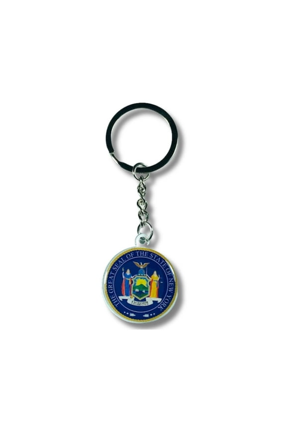 Metal Keychain - State Seal New York - USA | Everyday Carry Accessory, Travel Souvenir Gift, Collectible Keepsake