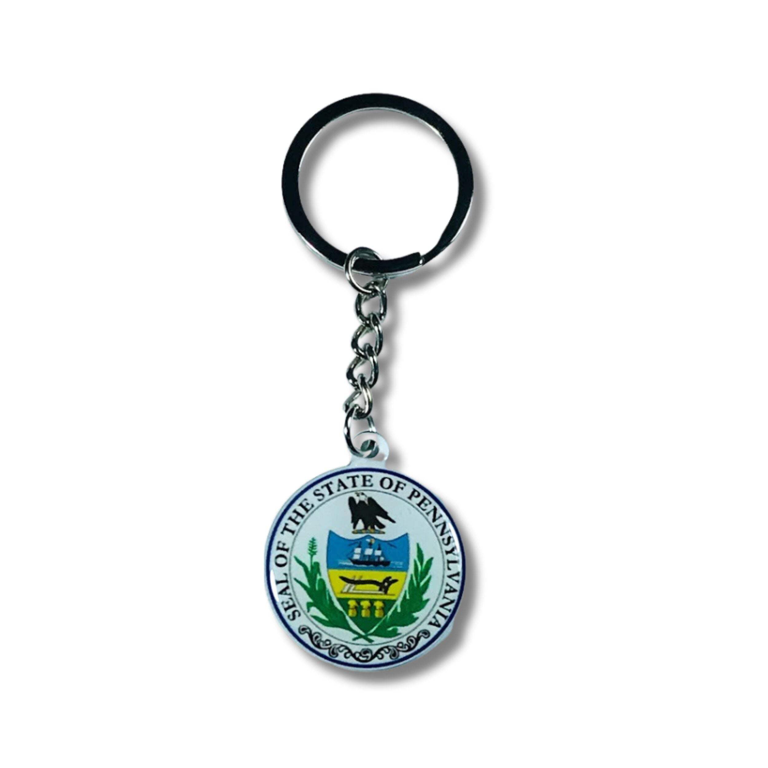 Pa Sign Accessory Metal Keychain - State Seal Pennsylvania - USA | Everyday Carry ...
